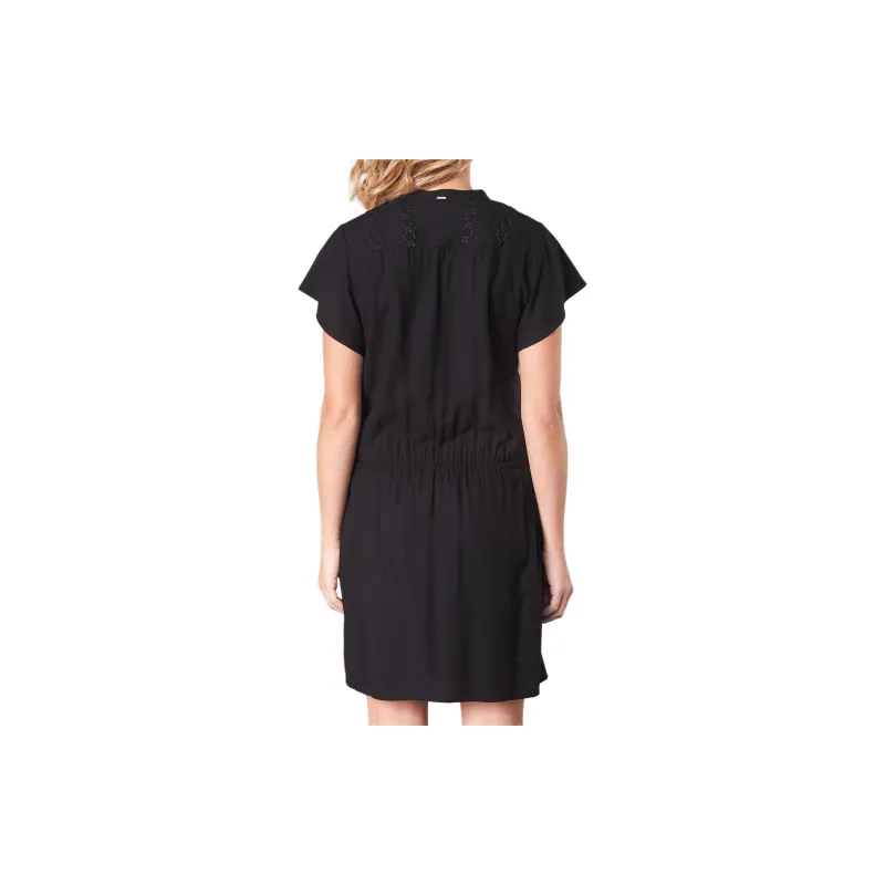 IKKS PARIS Short Sleeved Dress Women's Black-4
