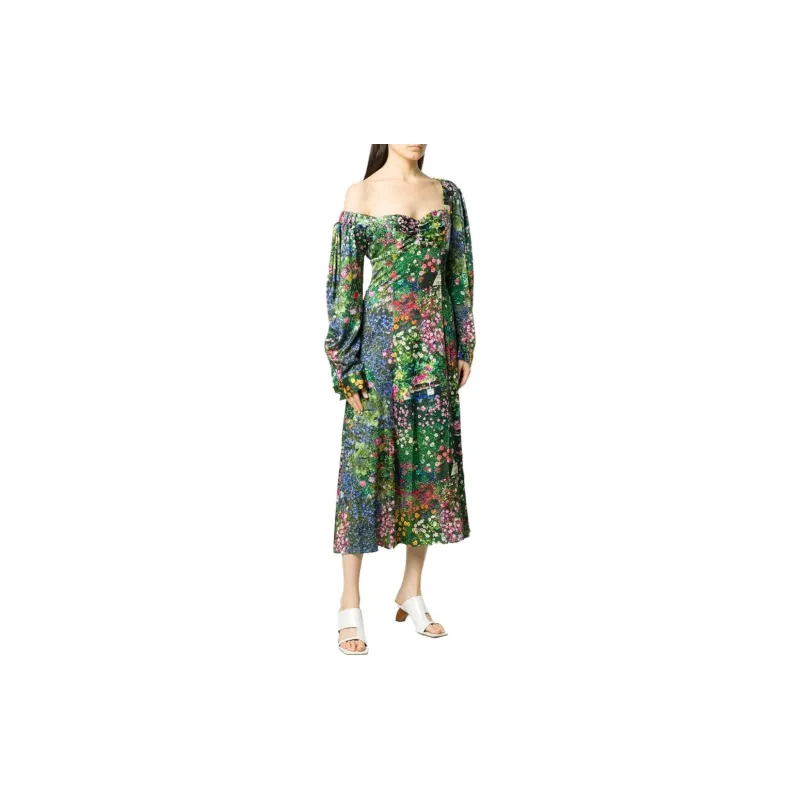 NATASHA ZINKO Floral print Asymmetric Dress-3