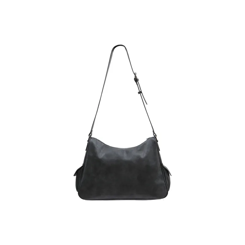 DANGEROUSPEOPLE Artificial Leather Crossbody Bag Unisex Gray/Khaki-1