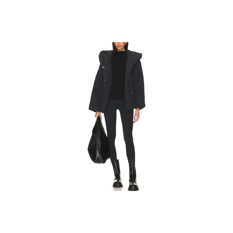 FREE PEOPLE Puffer Jacket Women's Black-4