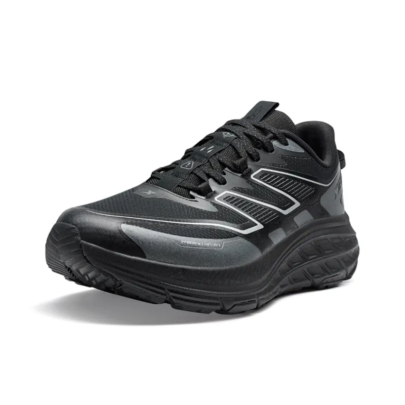 XTEP Slip Resistant Rebound Low Top Trail Running Running Shoes Men's Black-2