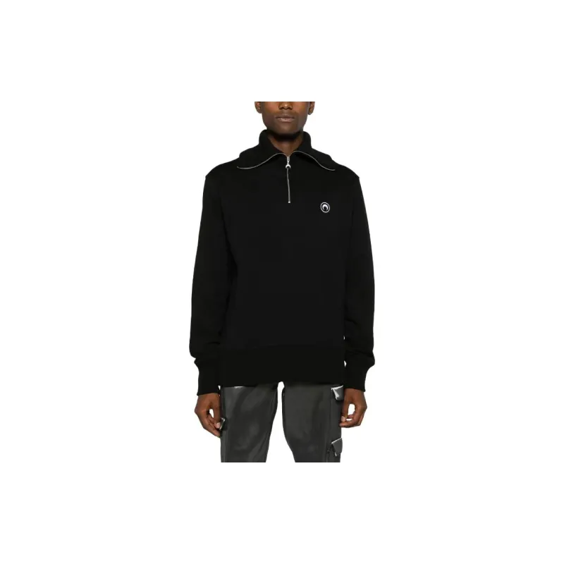 Marine Serre Sweatshirt Men's Black-1