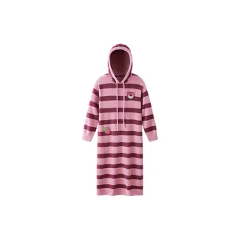 JINGYUN x Disney Nightgown Winter Women's Crimson Pink