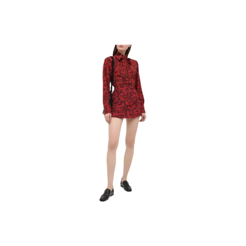 Valentino Casual Shorts Women's Red-2
