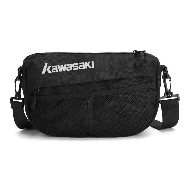 Kawasaki Fabric Shoulder Bag, Crossbody Bag Regular Unisex Black-0