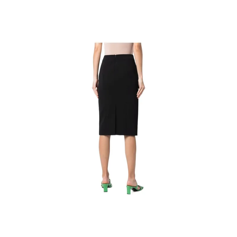 MOSCHINO Crepe Pencil Midi Skirt-2