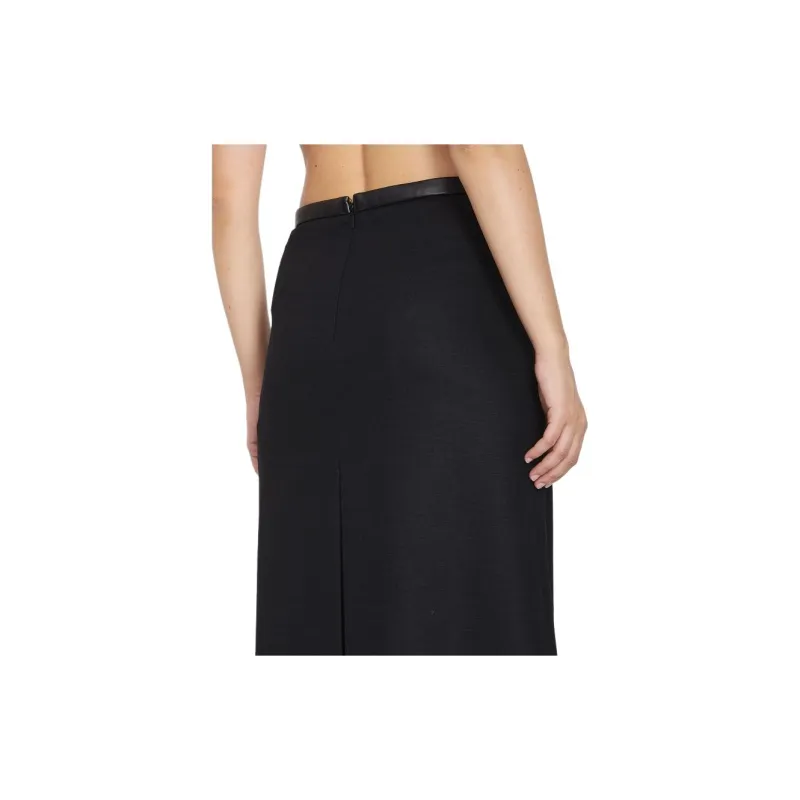 SAINT LAURENT Slit Detailed Skirt-5