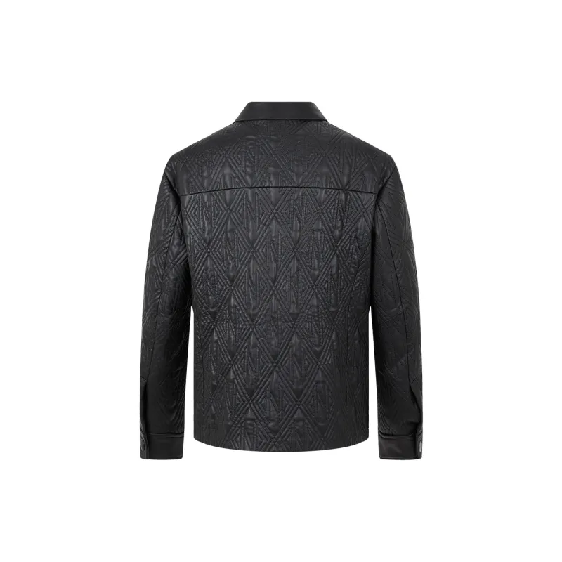 C'N'C New Order & Classics Series Fall And Winter Cotton Leather Coat Men's-1