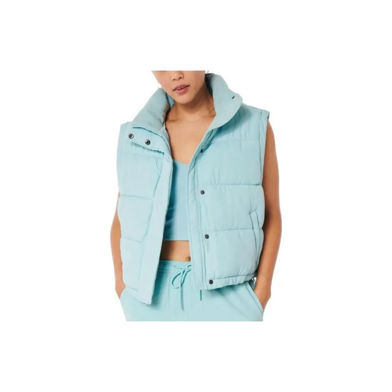 Hollister Puffer Jacket Women's Light Blue-3