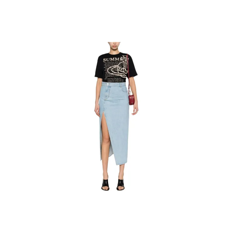 Vivienne Westwood Signature Orb Logo print T shirt-7