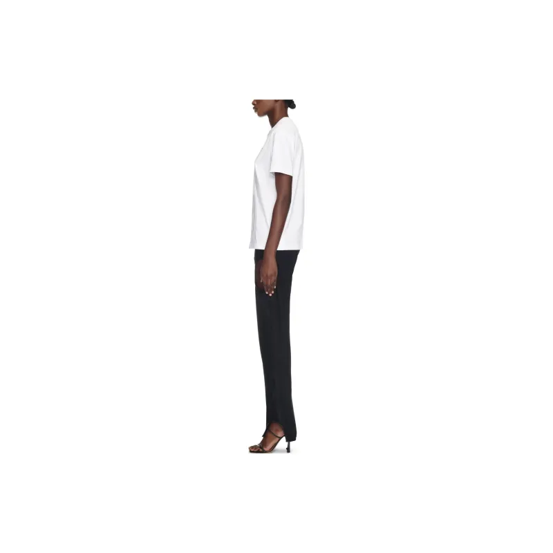 OFF WHITE Bookish Logo Printed Crewneck T Shirt-4