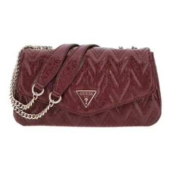 GUESS PU Crossbody Bag Shoulder Bag Regular Women's Burgundy