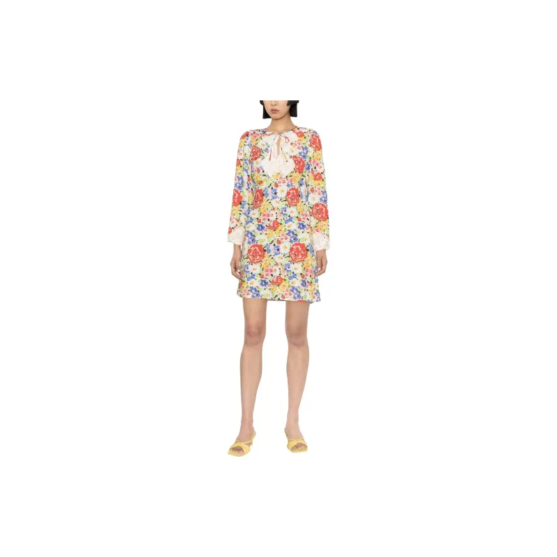 Rixo Long-Sleeved Dresses Women's Multicolor-1