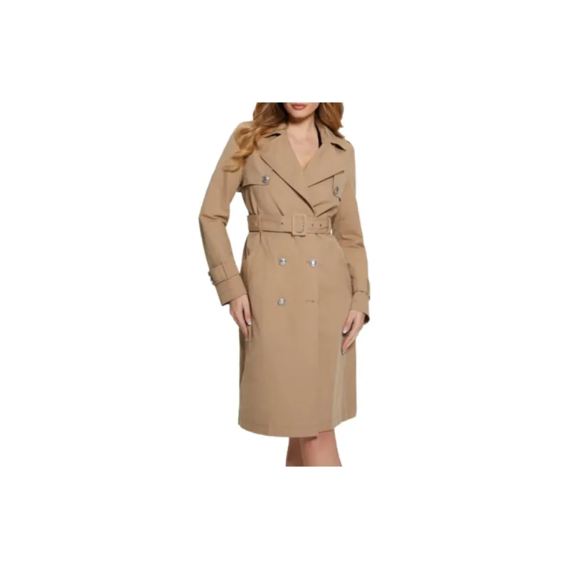 GUESS Trench Coat Women's Brown-3