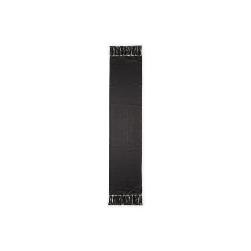 GIVENCHY Silk Knit Scarves Men's Black-1