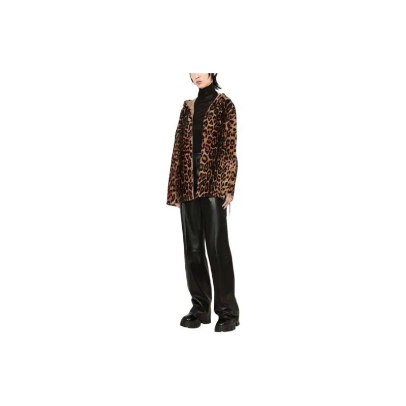 Yves Salomon Animal-print Lambs Wool Jacket-1