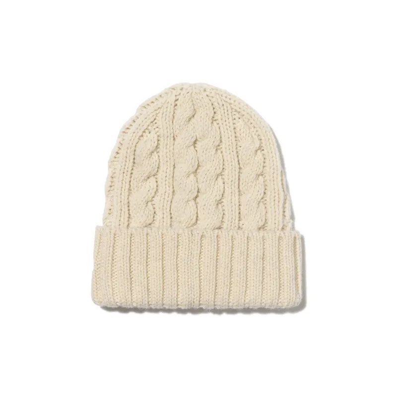 Yohji Yamamoto Wool Beanies Unisex Ecru-1