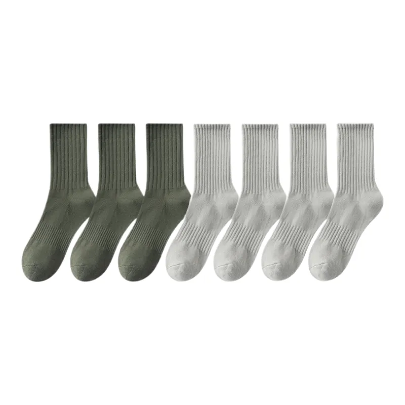 Lan Miao Mid Calf Socks Men's 7 Pack-0