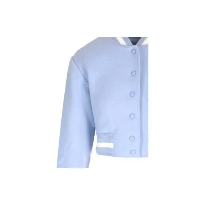 Givenchy 4G Stars Cropped Varsity Jacket 'Light Blue'-4