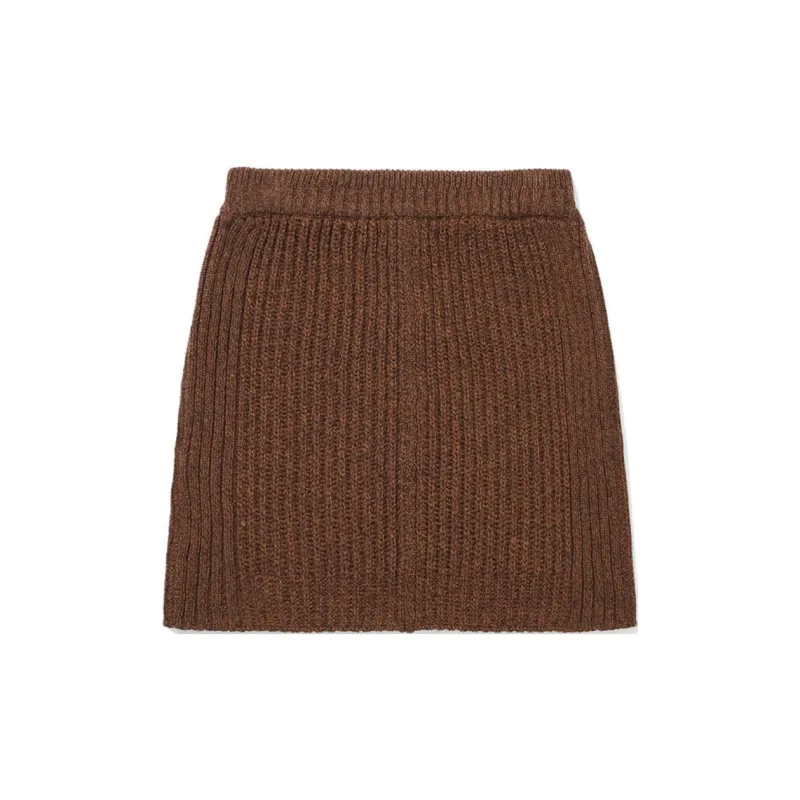 COVERNAT FW24 Casual Short Skirts Women's Brown-1