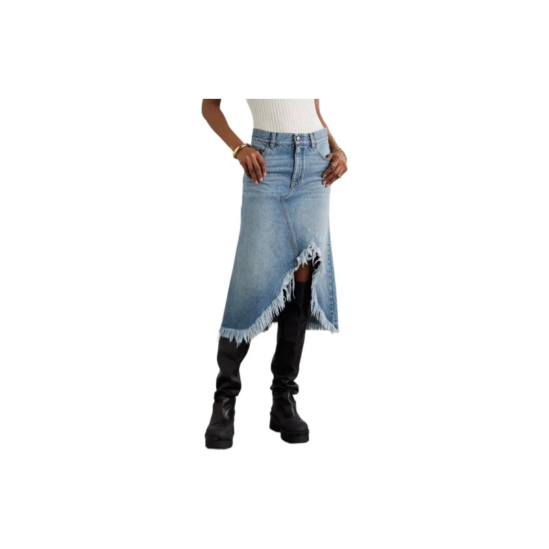 Chloé Denim Midi Skirt-4