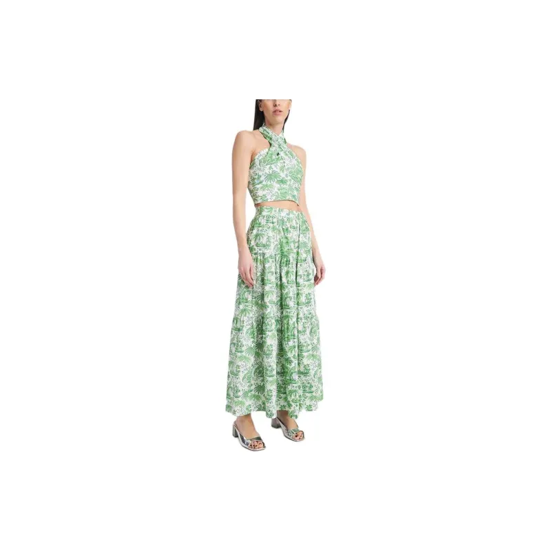 Staud Kai Botanical print Halterneck Top-1