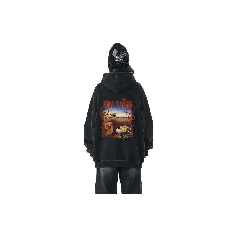 FAKE VINTAGE Sweatshirt Unisex Black-2