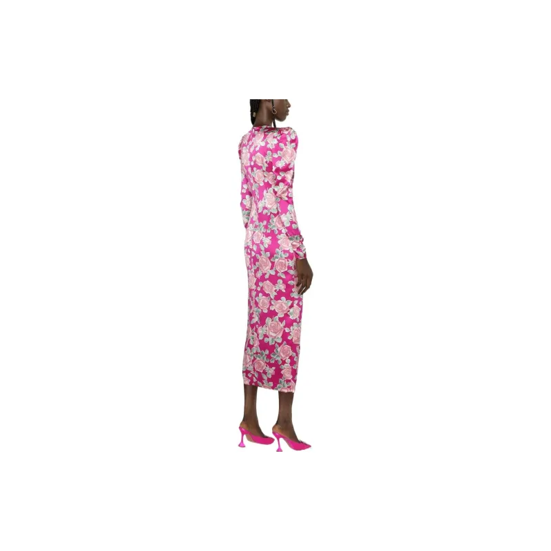 Alessandra Rich Floral print Long sleeve Dress-3