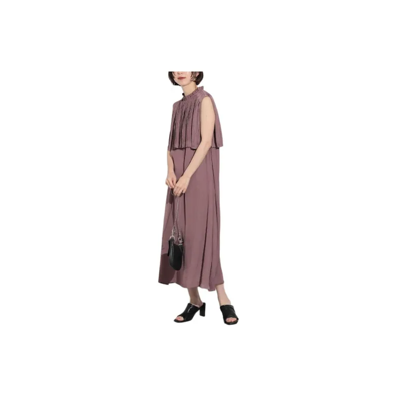 Beams Sleeveless Dress Women's Dusty Pink-1
