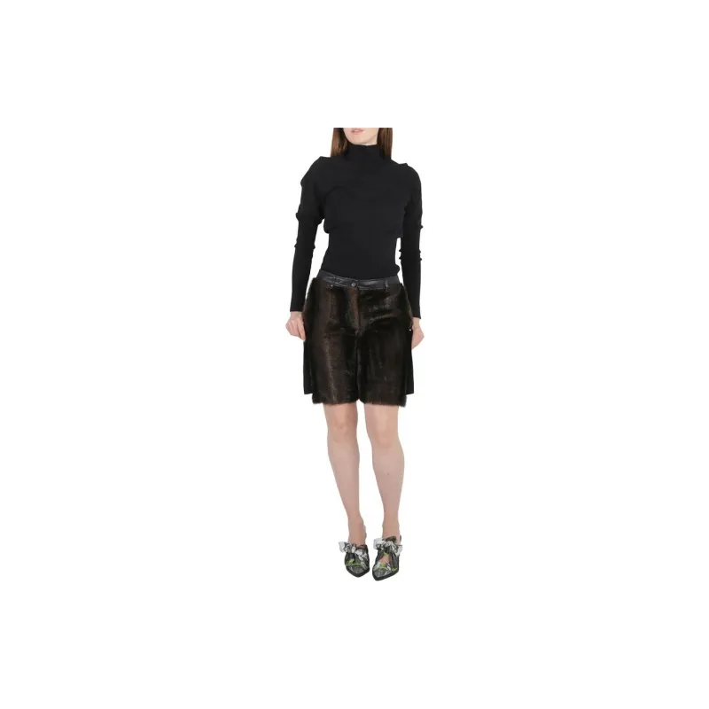 Burberry Casual Shorts Women's Brown-2