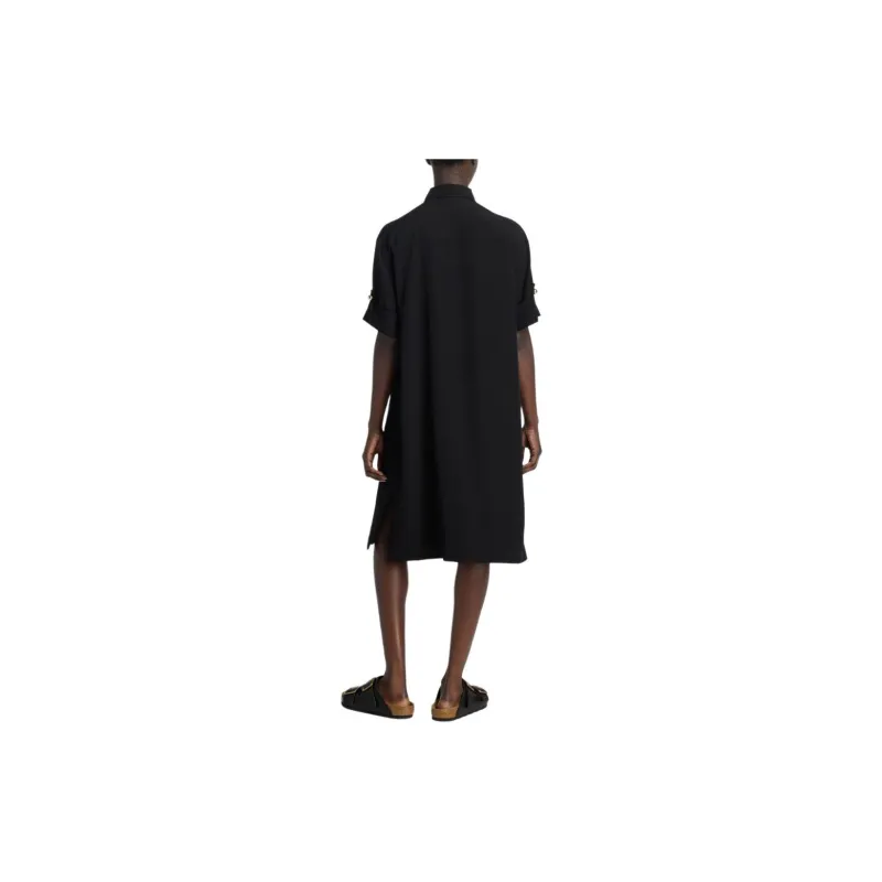 St. John Crepe-de-chine Shirt Dress-2