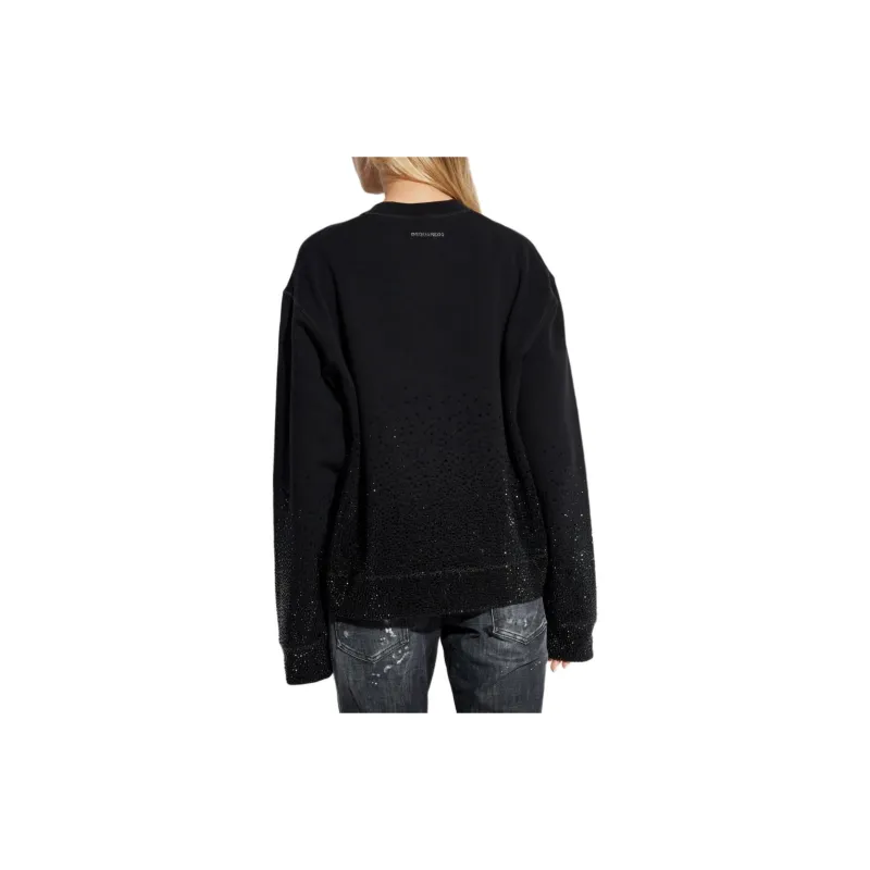 DSQUARED 2 Rhinestone Embellished Crewneck Sweatshirt-2