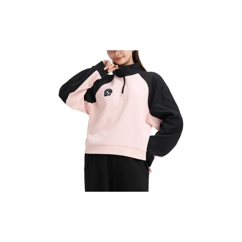 XTEP Sweatshirt Women's Moonlit Pink/Jet Black-3