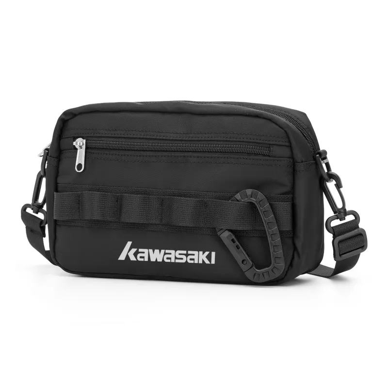 Kawasaki Fabric Crossbody Bag, Shoulder Bag Regular Unisex Black-1