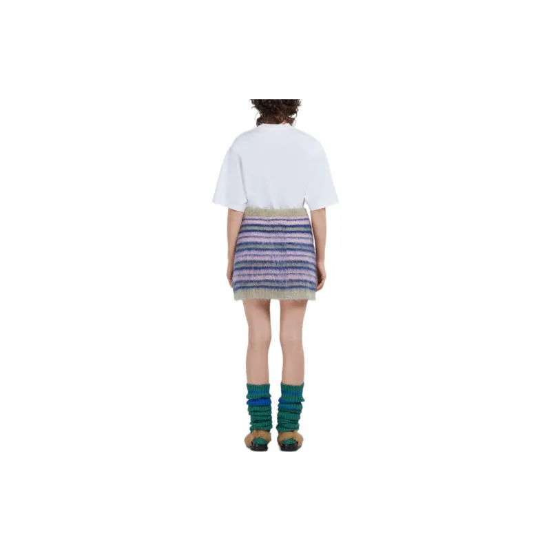 MARNI Striped Mini Skirt 'Azalea'-2