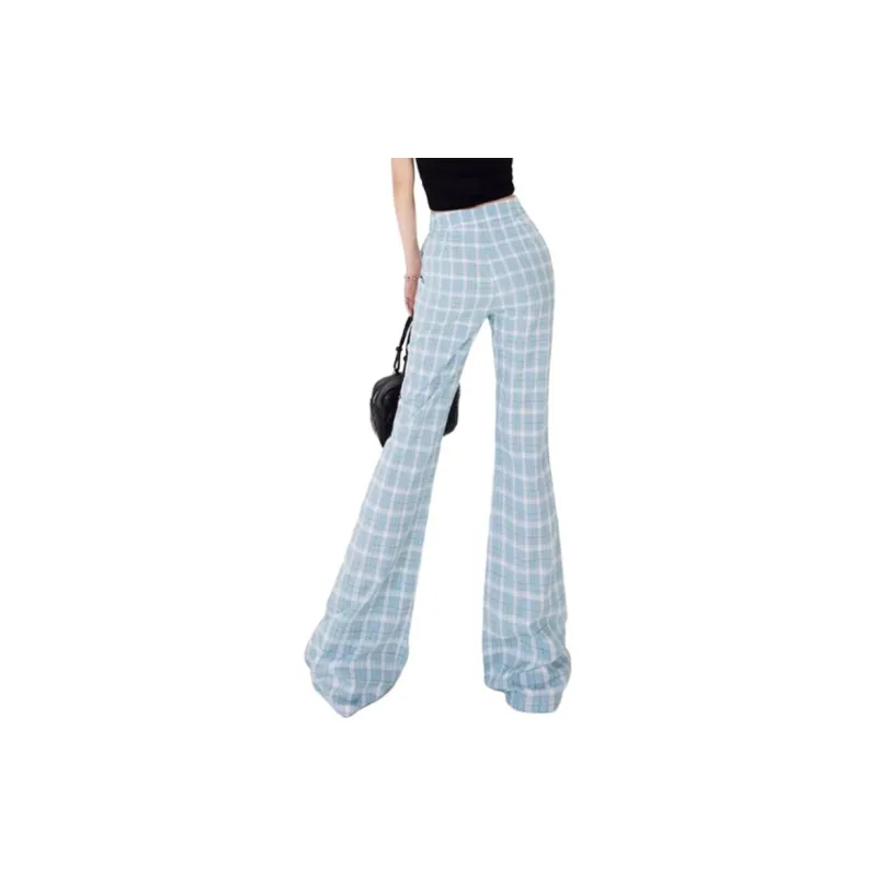 ZNZX Casual Pants Women's Light Blue-1