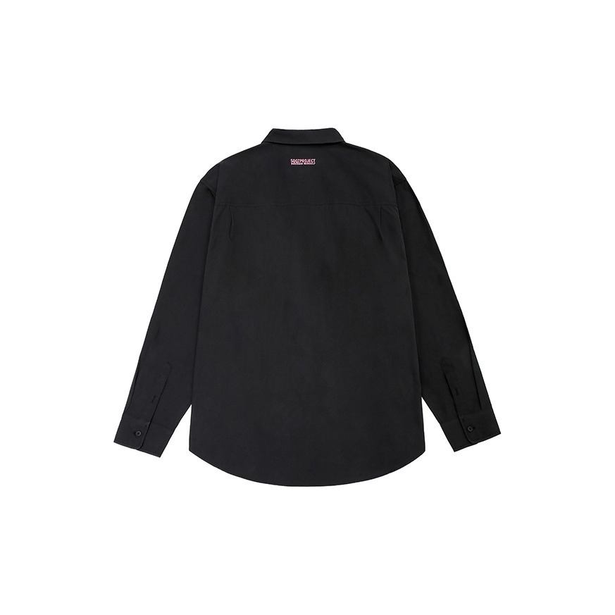 Simple project shirts shoulderbag（black）