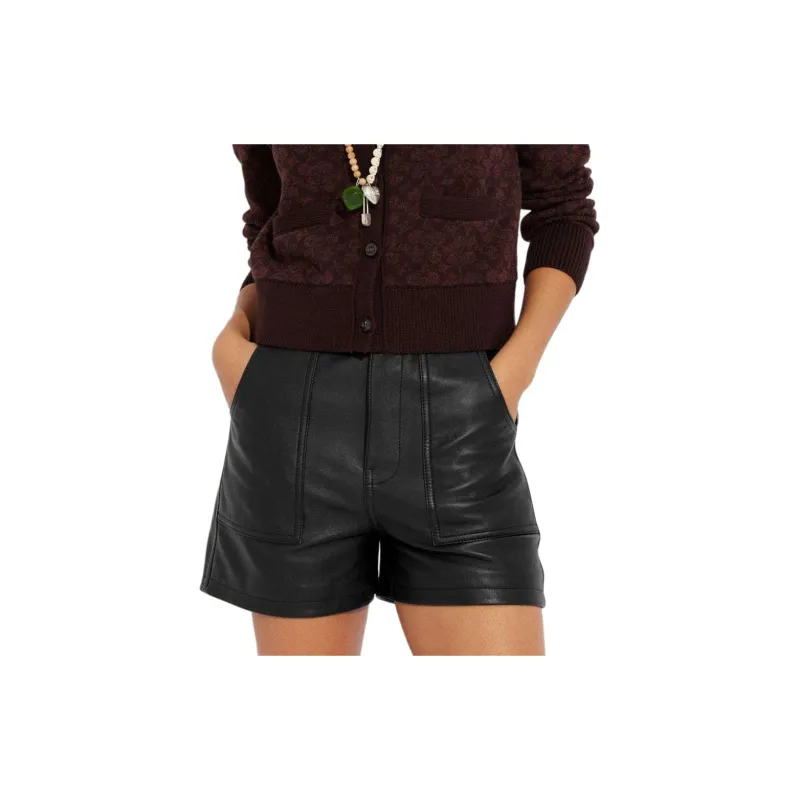 COACH SS23 Casual Shorts Women's Black-1