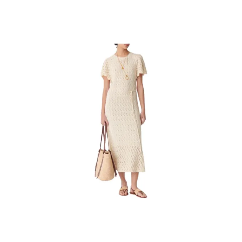 Vanessa Bruno Short Sleeved Dresses Women's Beige-1