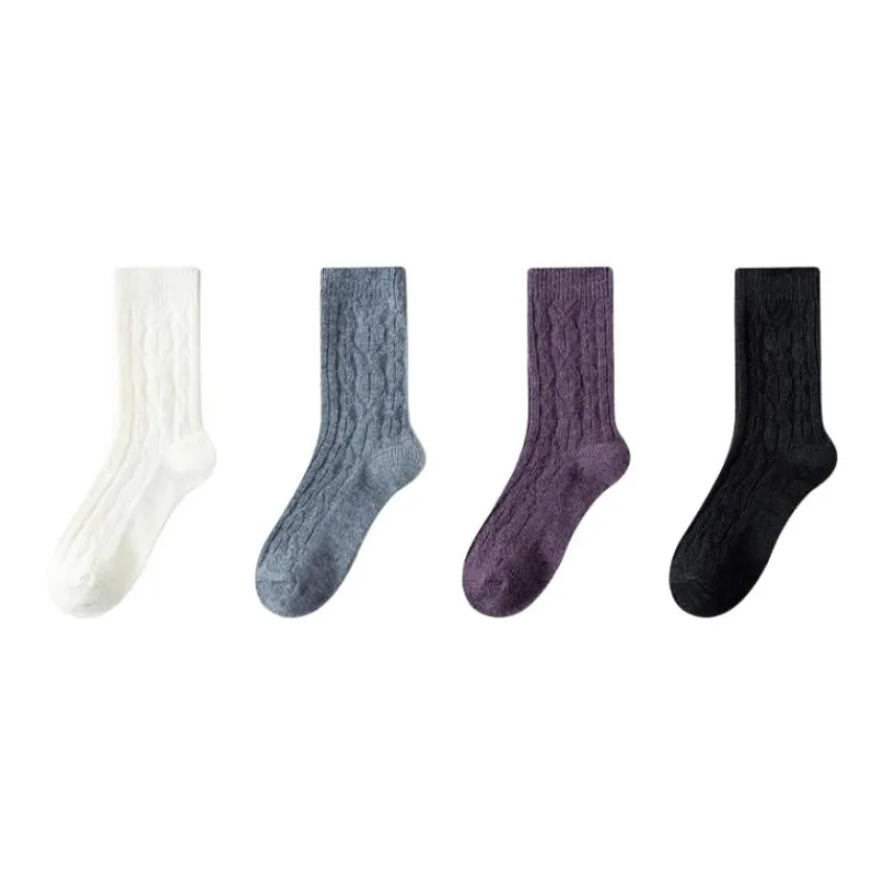 MIIOW Mid Calf Socks Women's Combo Set-11