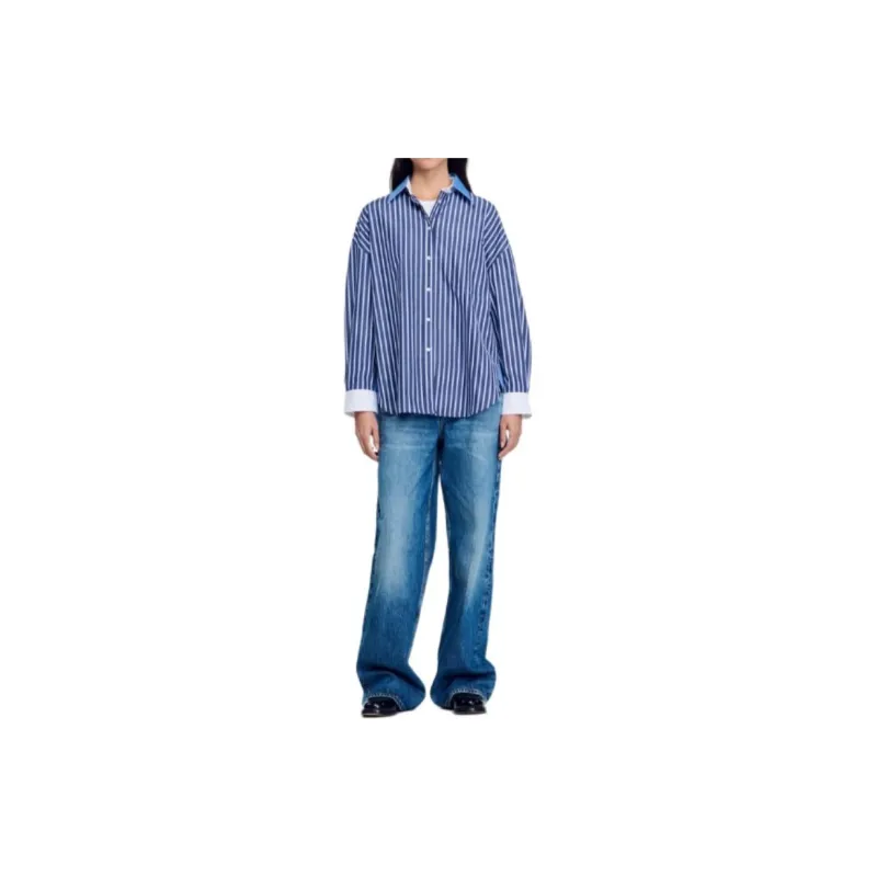 Sandro Bogota Striped Shirt-1