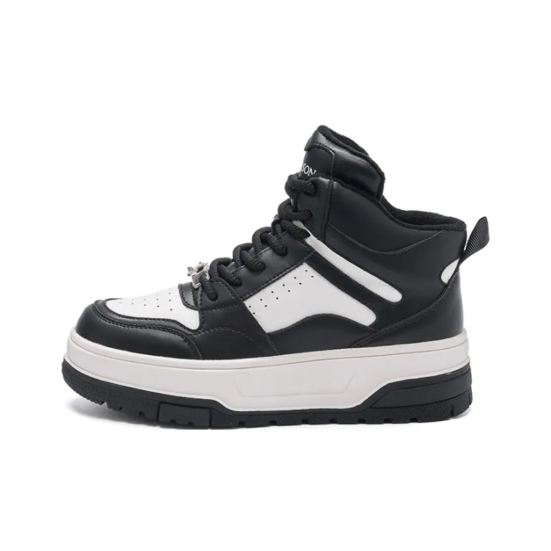 HARSON Thermal Slip Resistant And Abrasion Resistant High Top Skateboard Shoes Women's-5