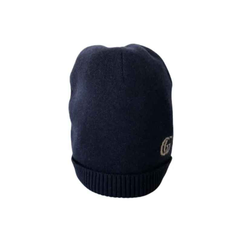 GUCCI Cashmere Beanies Men's Marine Blue-1