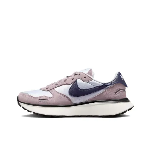 Nike Phoenix Waffle Casual Shoes Women's Low-Top Football Gray/Black Purple/Light Stone Purple/Brown Gray/Sail White/Metallic Silver