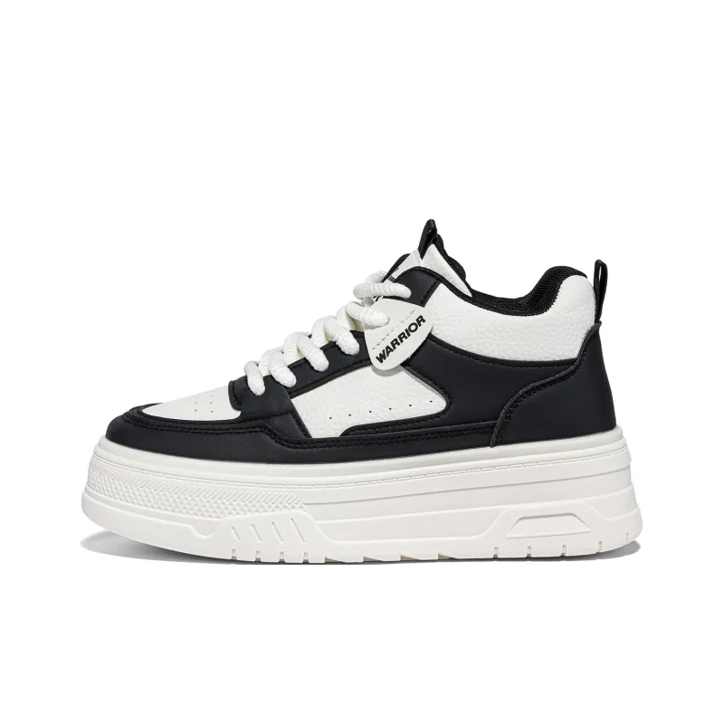 WARRIOR Skateboard Shoes Women's High Top Black Rice-0