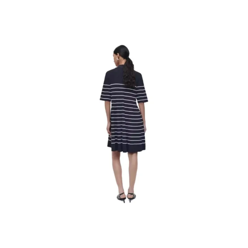 COS Short Sleeved Dresses Women's Navy Blue-3