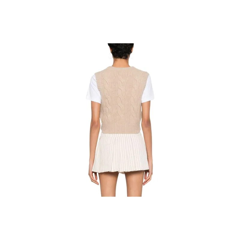 Polo Ralph Lauren Cropped Knitted Vest-2