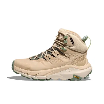 HOKA ONE ONE Kaha 2 Slip Resistant Water Resistant High Top Trekking Shoes Unisex Beige