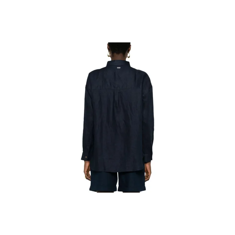 BARBOUR SS24 Shirt Women's Navy-2