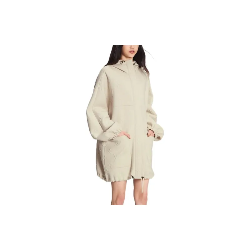 LOUIS VUITTON FW22 Parka Coat Women's Beige-3